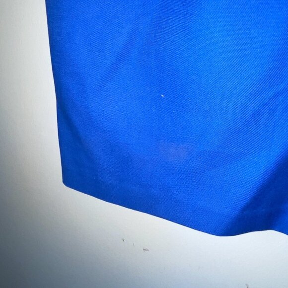 Ann Taylor Loft Blue & Black Colorblock Sleeveless Dress Back Zipper Size 2 - Picture 2 of 6